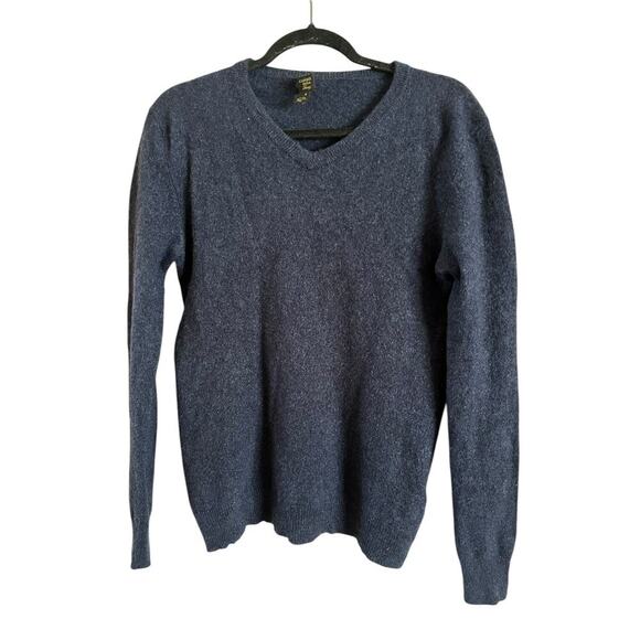 Cashmere Club Room Luxury Blue Pullover 100% Cashmere Sweater Womens Medium - Picture 1 of 7